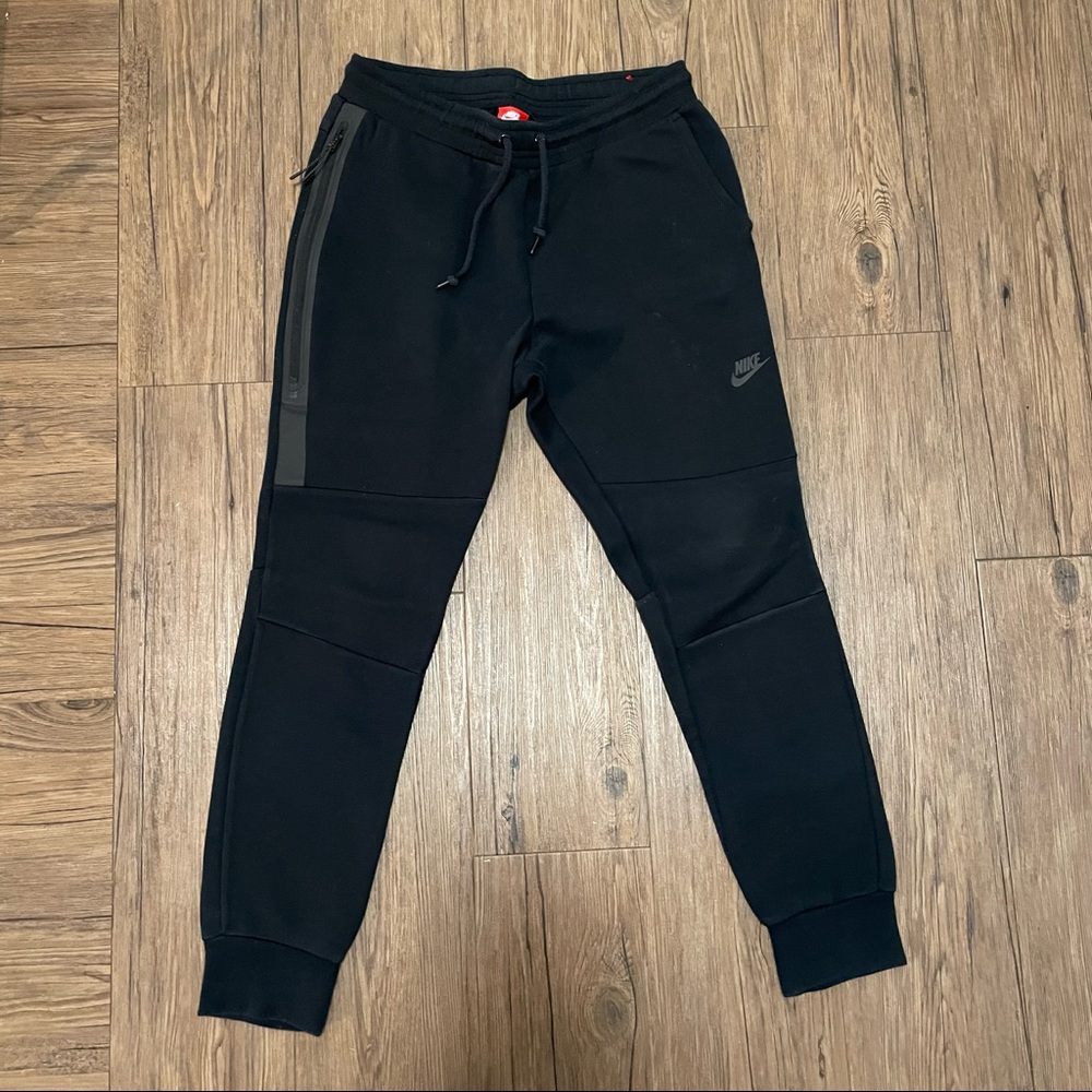 Black Tech Fleece Pants Joggers